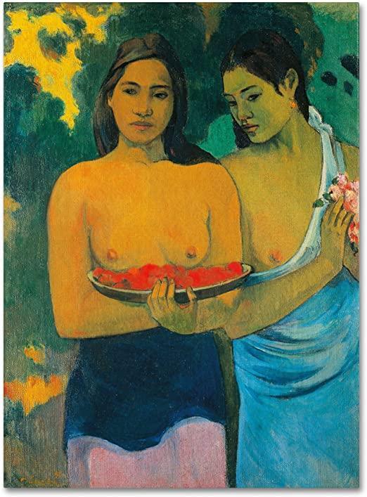 pintura Dos Mujeres Tahitianas - Paul Gauguin