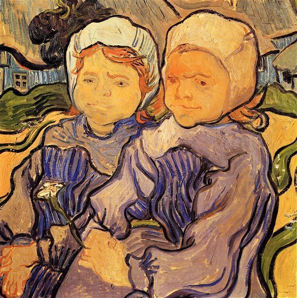 pintura Dos Niños - Vincent Van Gogh