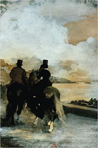 pintura Dos jinetes Por Un Lago - Edgar Degas