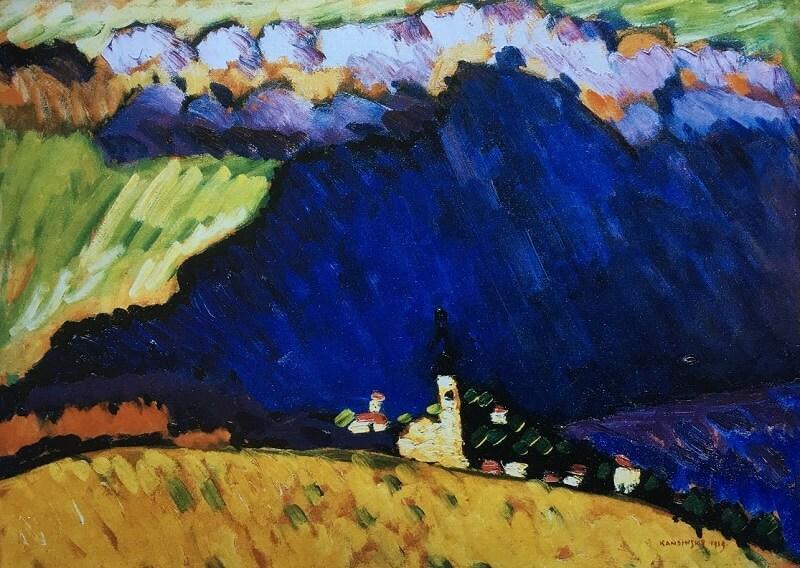 pintura Dunaberg - Wassily Kandinsky