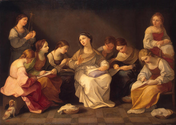 pintura Educación De La Virgen - Guido Reni