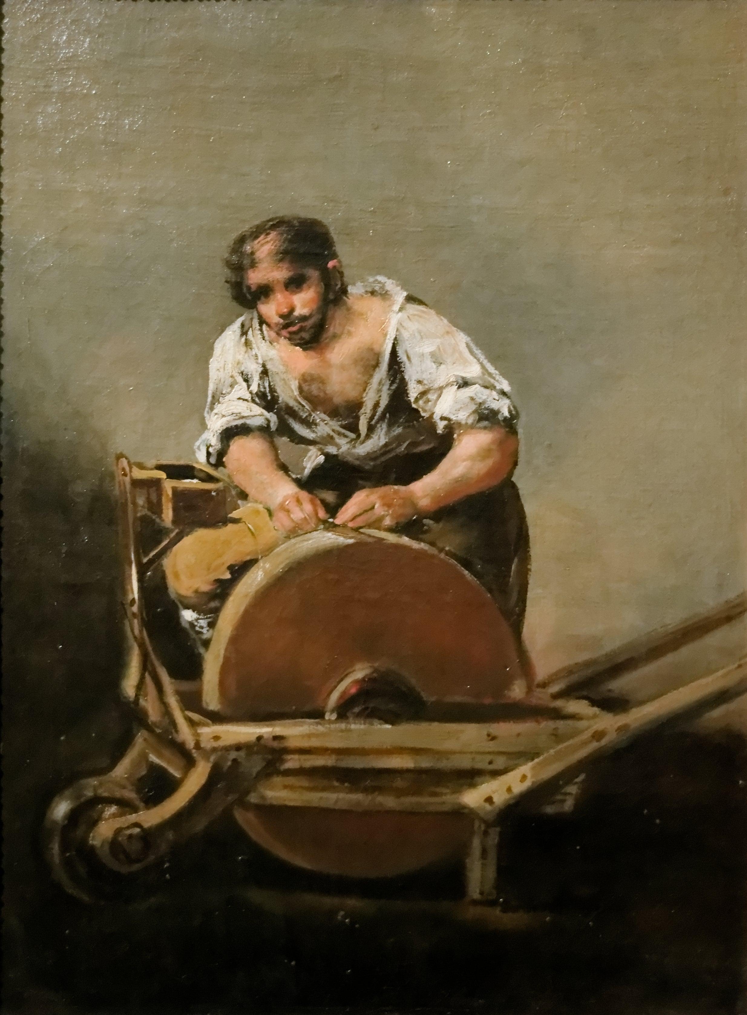 pintura El Afilador - Francisco Goya