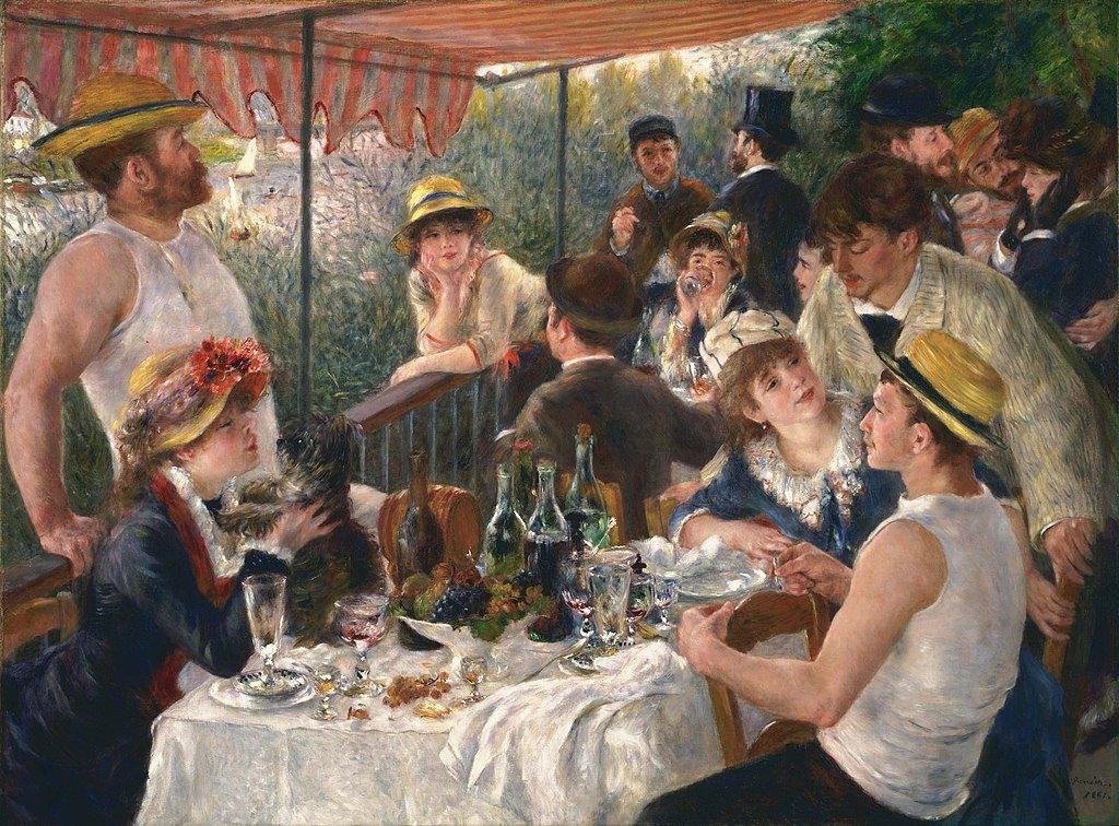 pintura El Almuerzo De Los Remeros - Pierre-Auguste Renoir