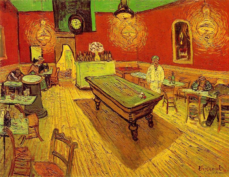 pintura El Café De Noche - Vincent Van Gogh