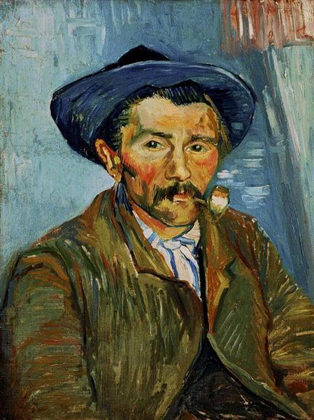 pintura El Campesino Fumador - Vincent Van Gogh