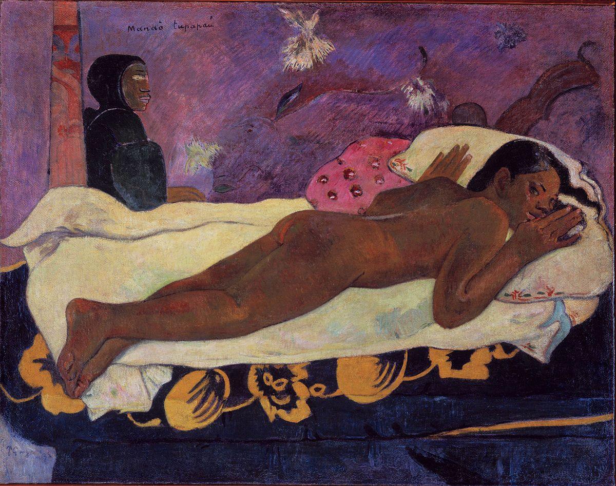 pintura El Espíritu De Los Muertos Vigila - Paul Gauguin