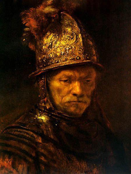 pintura El Hombre Del Casco Dorado - Rembrandt