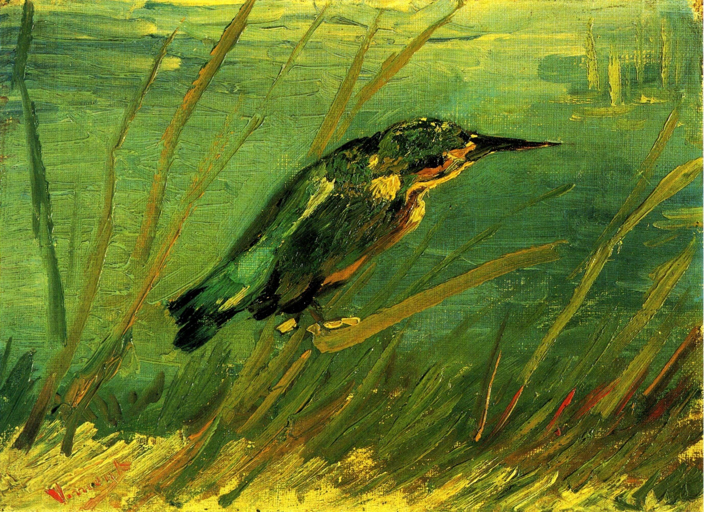 pintura El Martín Pescador - Vincent Van Gogh