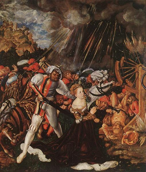 pintura El Martirio De Santa Catalina - Lucas Cranach El Viejo