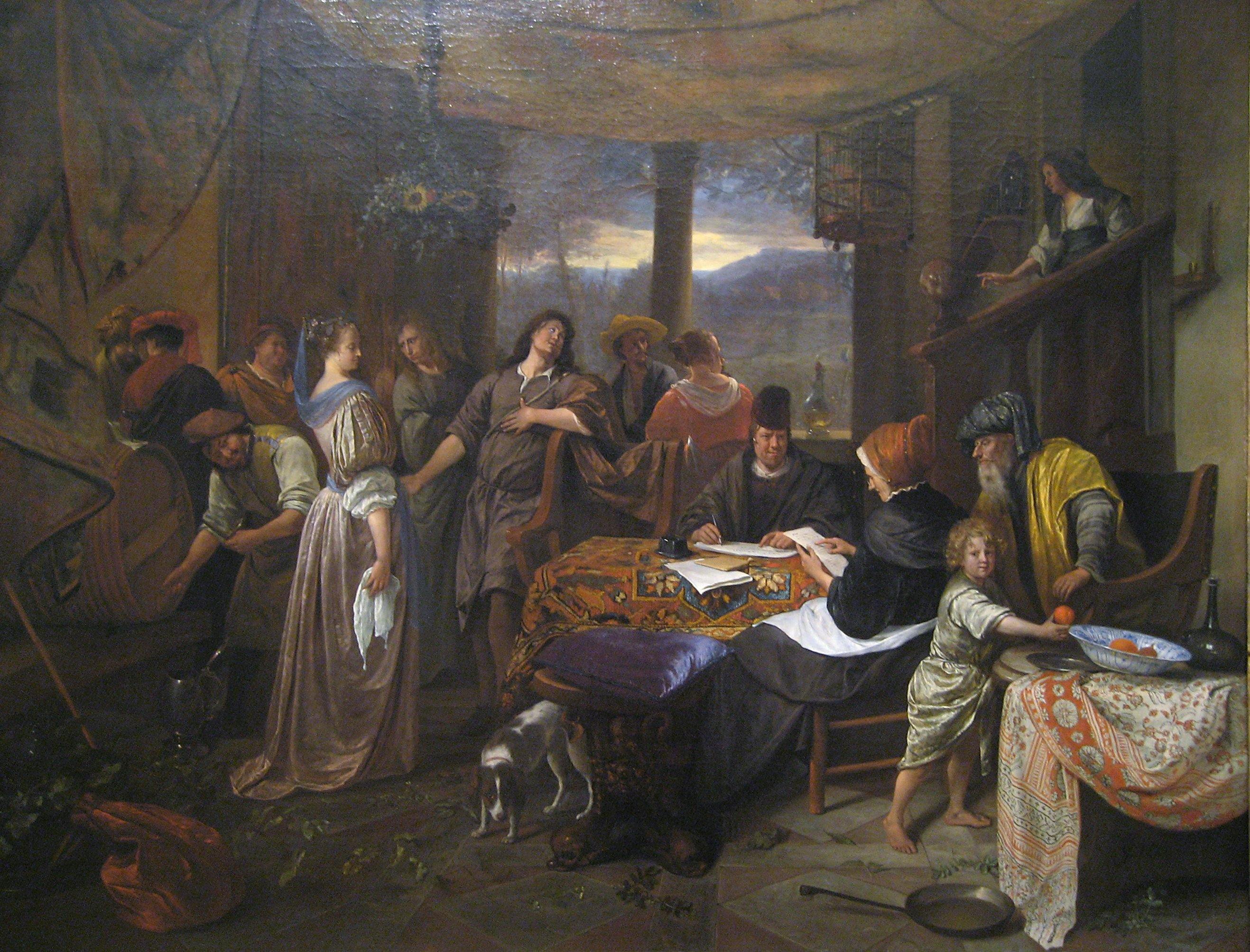 pintura El Matrimonio De Tobias Y Sarah - Jan Havickszoon Steen