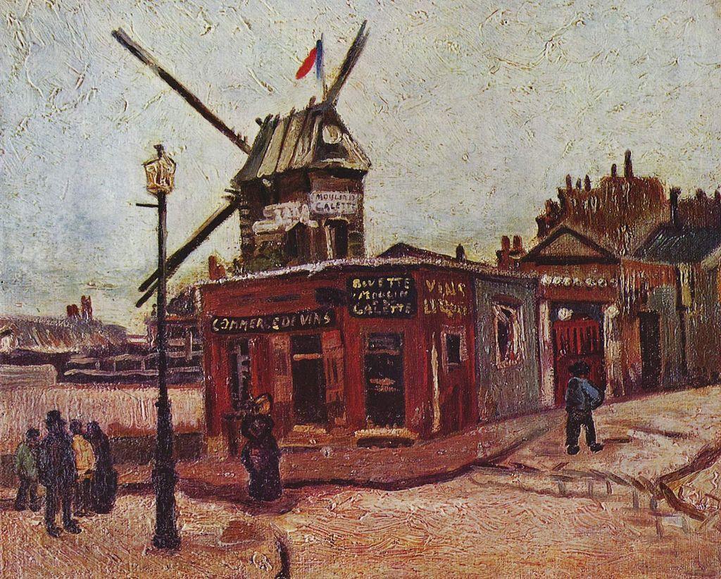 pintura El Molino De La Galette - Vincent Van Gogh