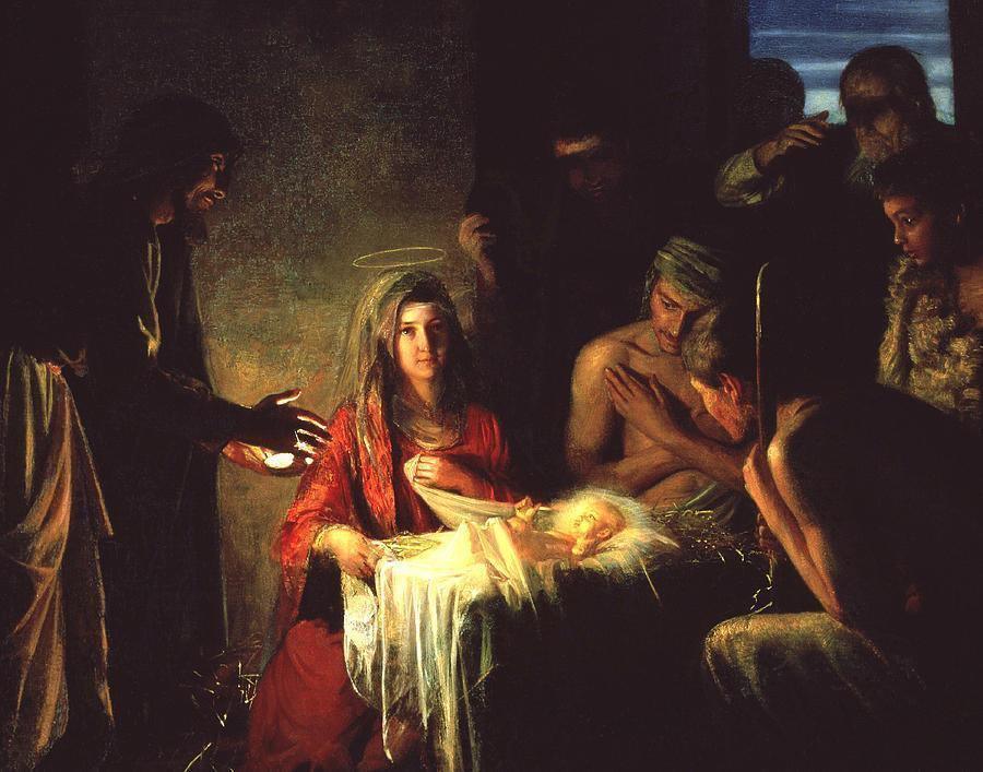 pintura El Nacimiento De Cristo - Carl Bloch