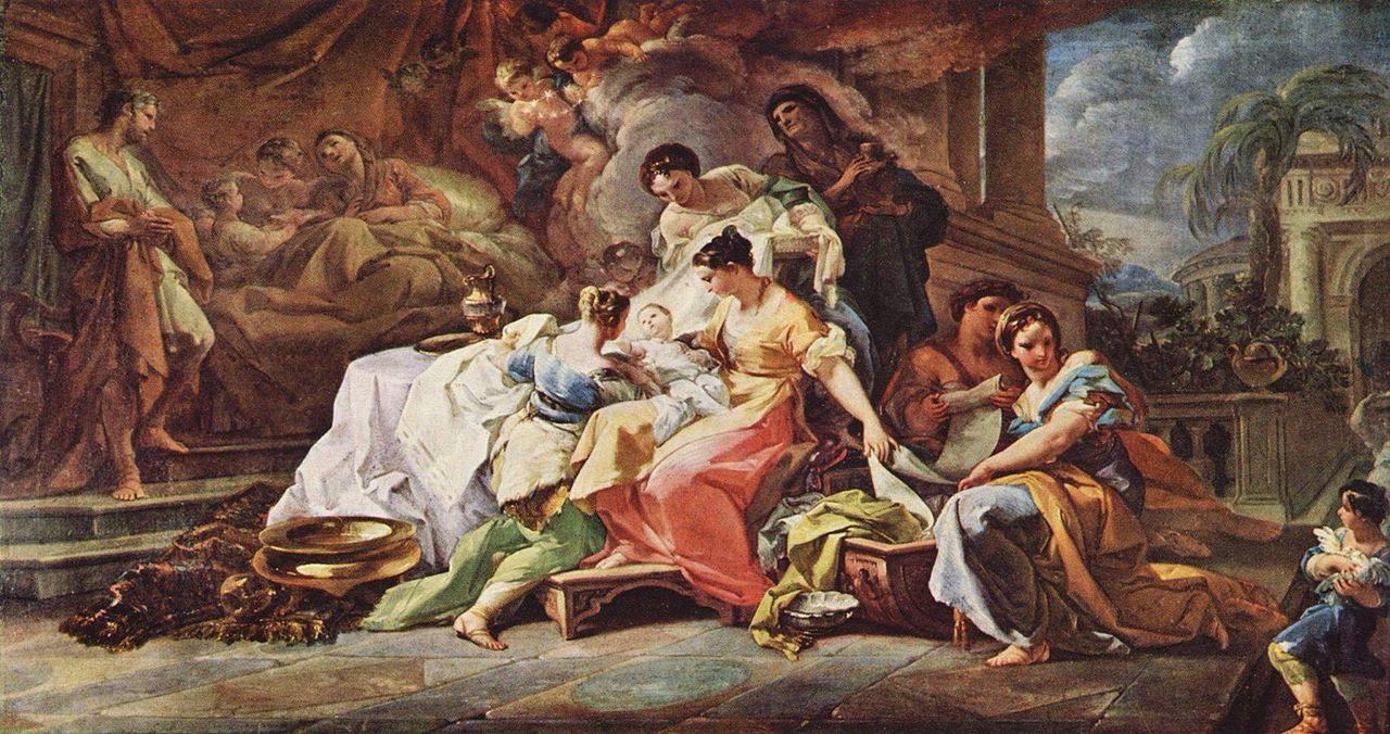 pintura El Nacimiento De La Virgen - Corrado Giaquinto