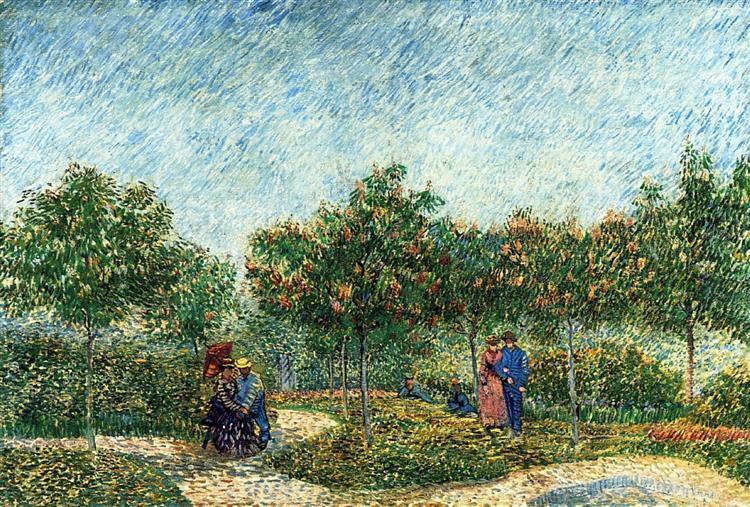 pintura El Parque Dargenson Voyer En Asnieres - Vincent Van Gogh