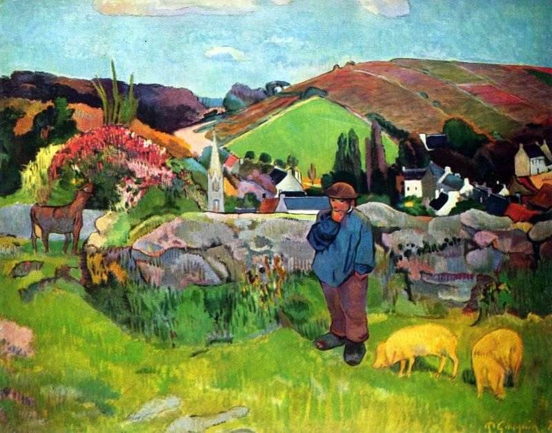 pintura El Porquero - Paul Gauguin