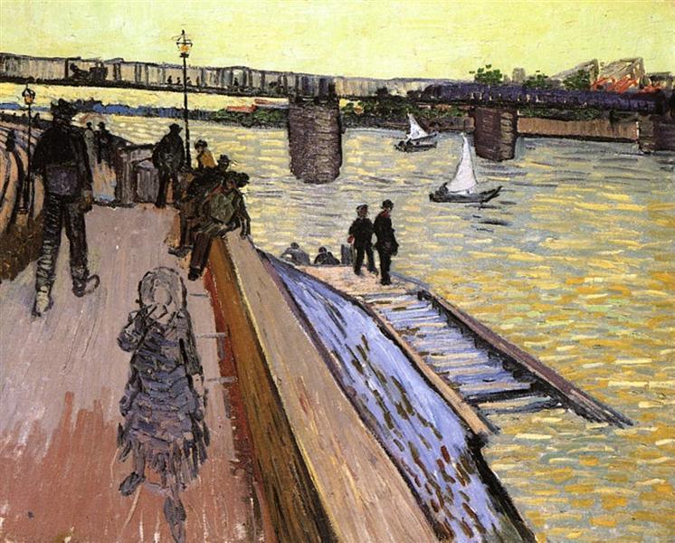 pintura El Puente En Trinquetaille - Vincent Van Gogh