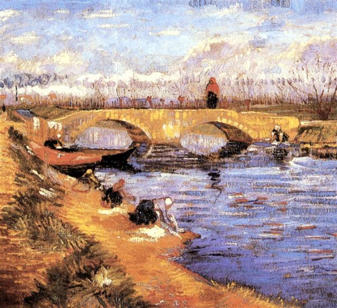 pintura El Puente Gleize Sobre El Canal Vigneyret - Vincent Van Gogh