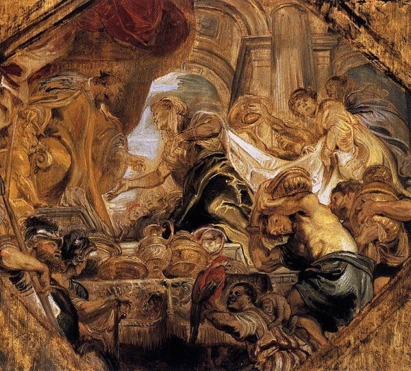 pintura El Rey Salomón Y La Reina De Saba - Peter Paul Rubens
