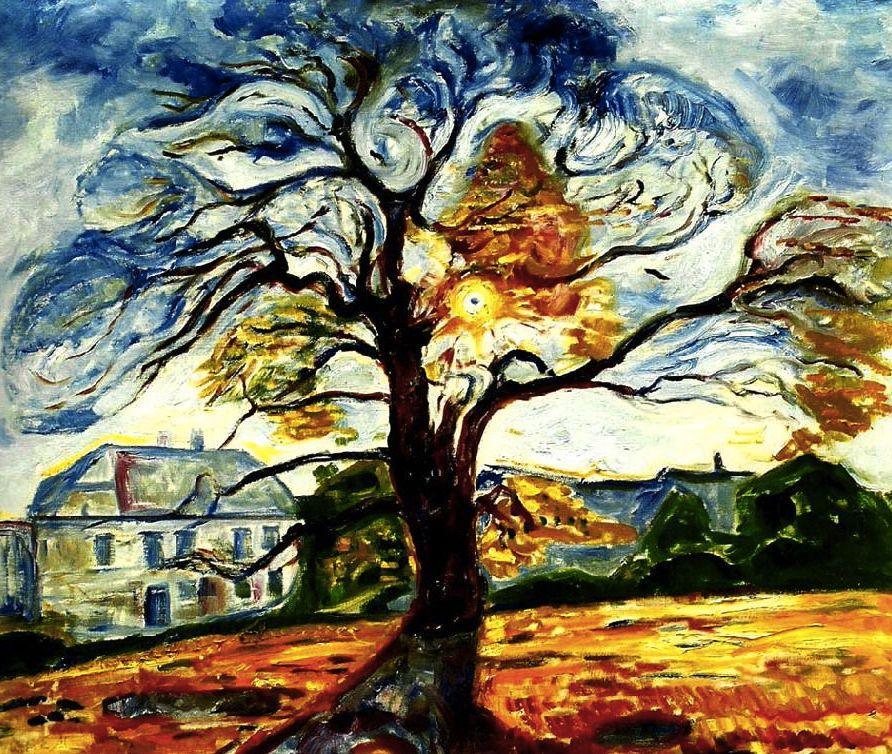 pintura El Roble - Edvard Munch