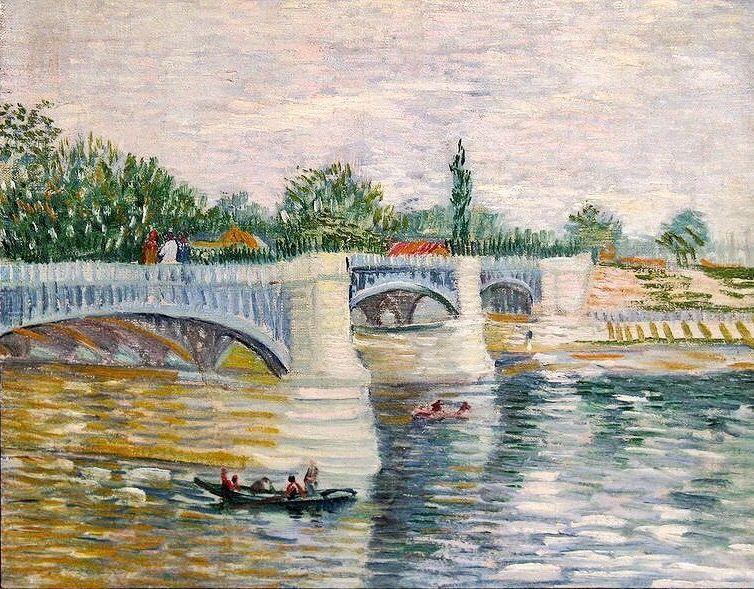 pintura El Sena Con El Pont De La Grande Jette - Vincent Van Gogh