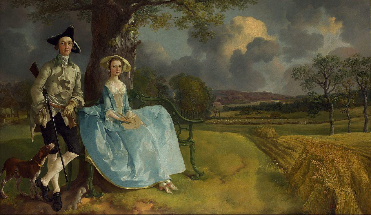 pintura El Señor Y La Señora Andrews - Thomas Gainsborough