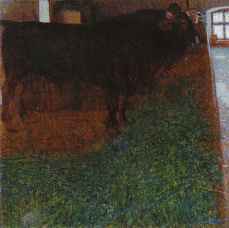 pintura El Toro Negro - Gustav Klimt
