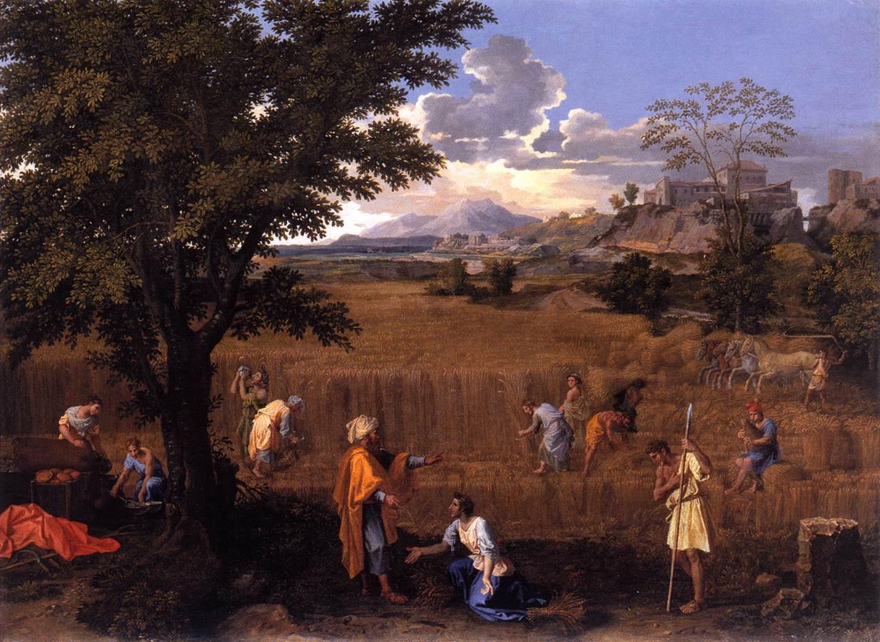 pintura El Verano (Rut Y Booz) - Nicolas Poussin