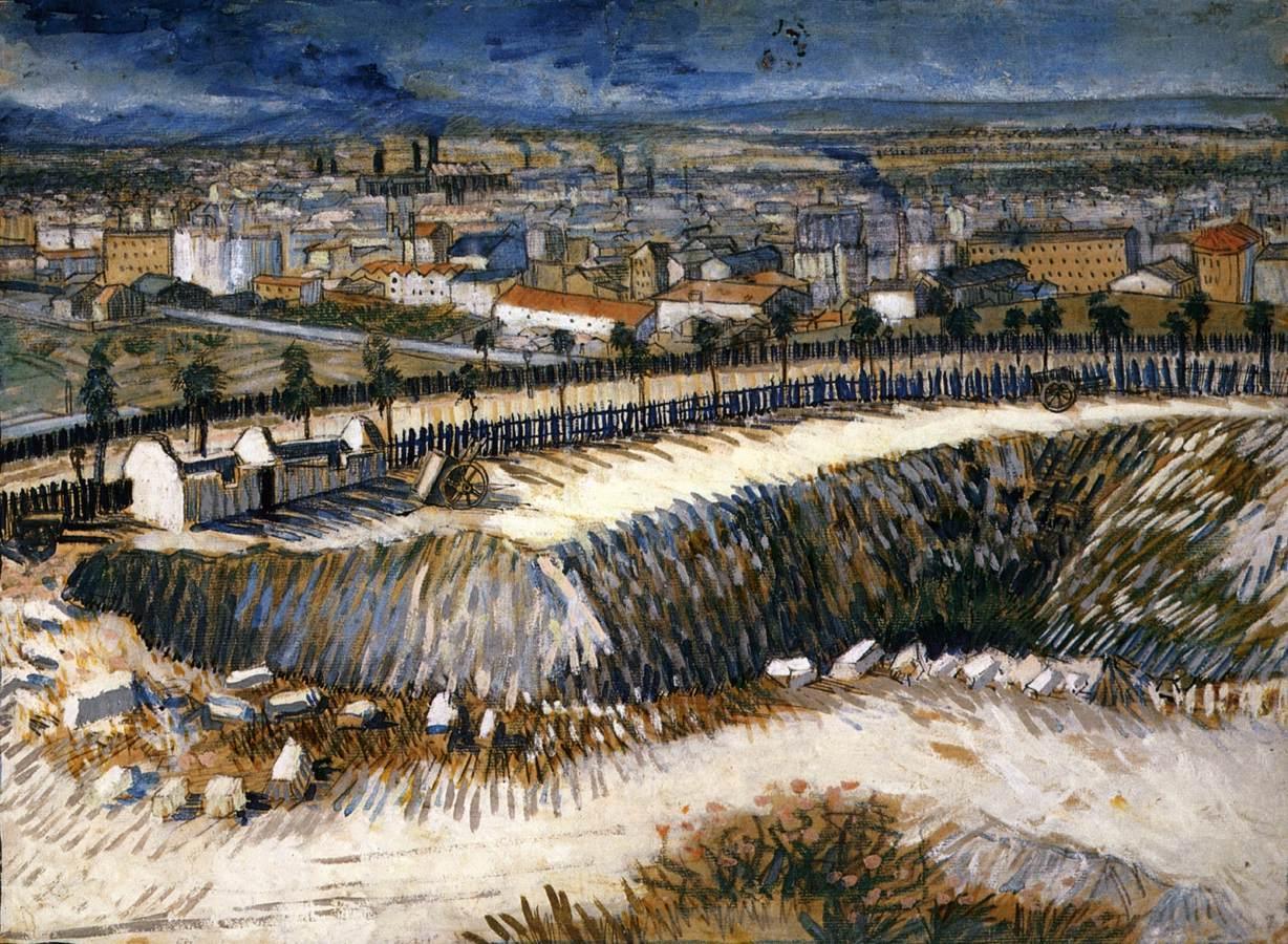 pintura En Las Afueras De París, Cerca De Montmartre - Vincent Van Gogh