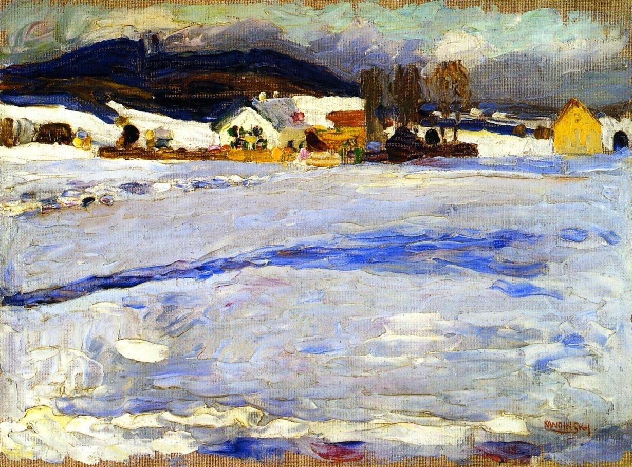 pintura En Starnberg, Invierno - Wassily Kandinsky
