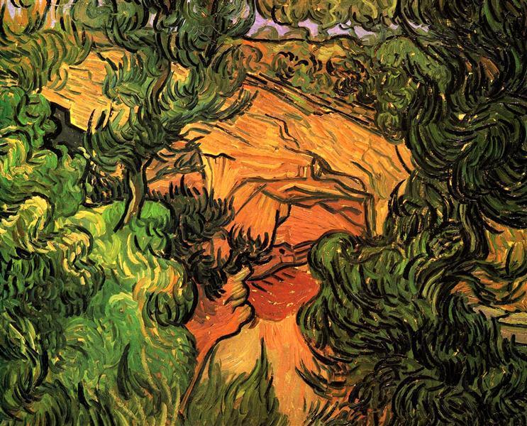 pintura Entrada A Una Cantera - Vincent Van Gogh