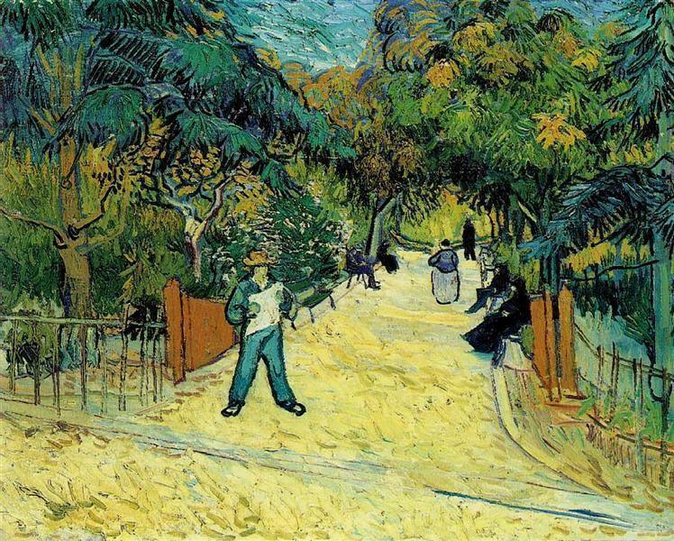 pintura Entrada Al Jardín Público En Arles - Vincent Van Gogh