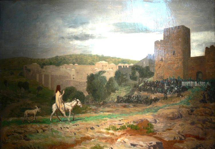 pintura Entrada Del Cristo En Jerusalén - Jean-Leon Gerome