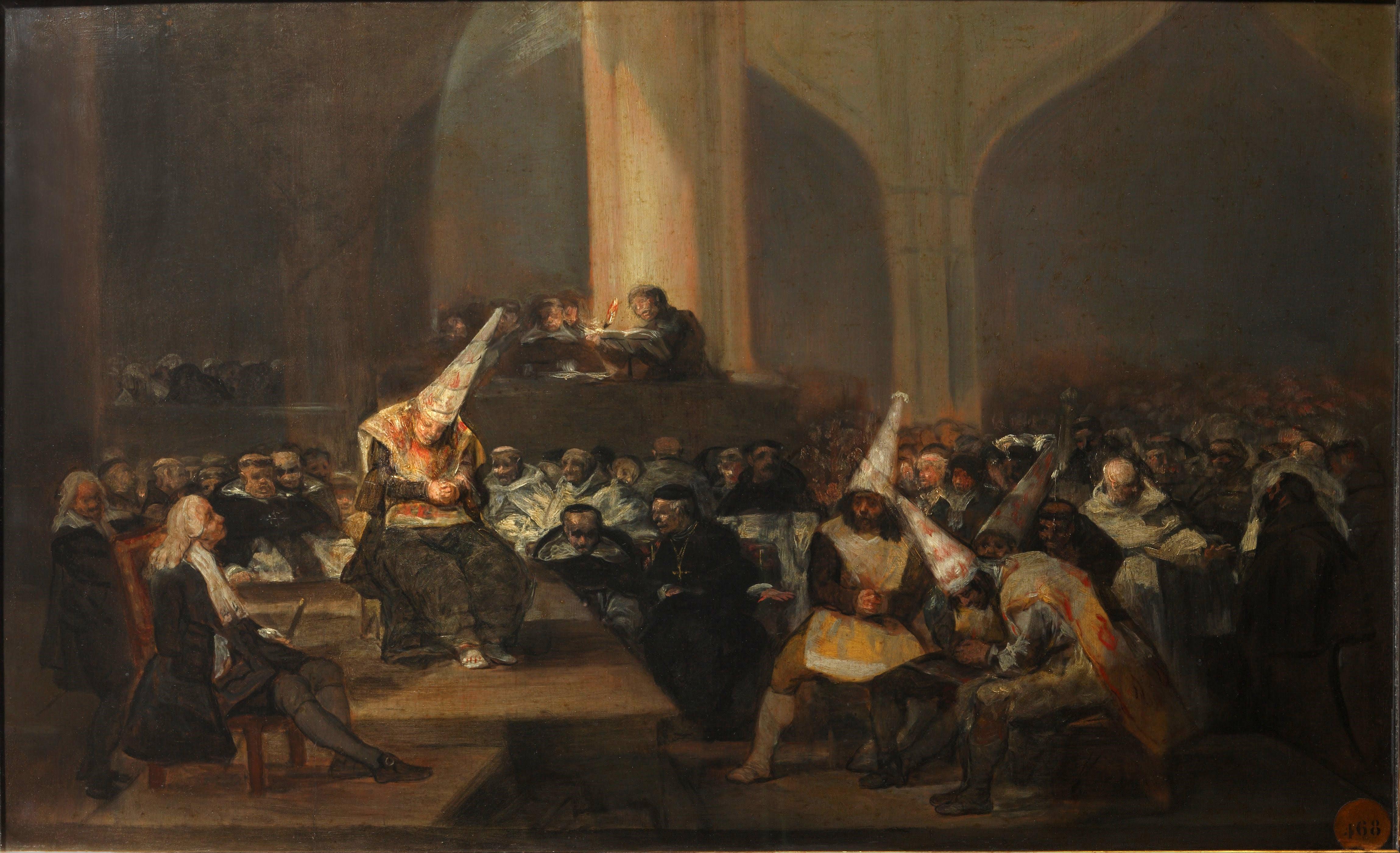 pintura Escena de Inquisición - Francisco Goya