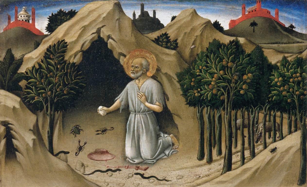 pintura Escenas De La Vida De San Jerónimo - Sano Di Pietro
