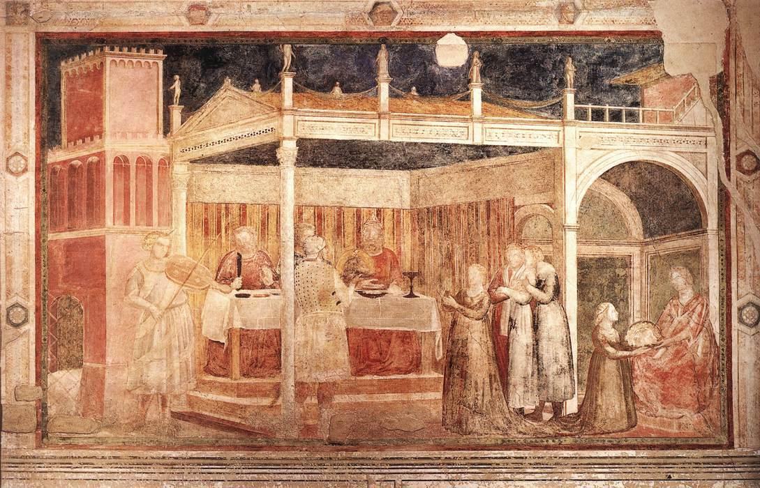 pintura Escenas De La Vida De San Juan Bautista - Giotto Di Bondone