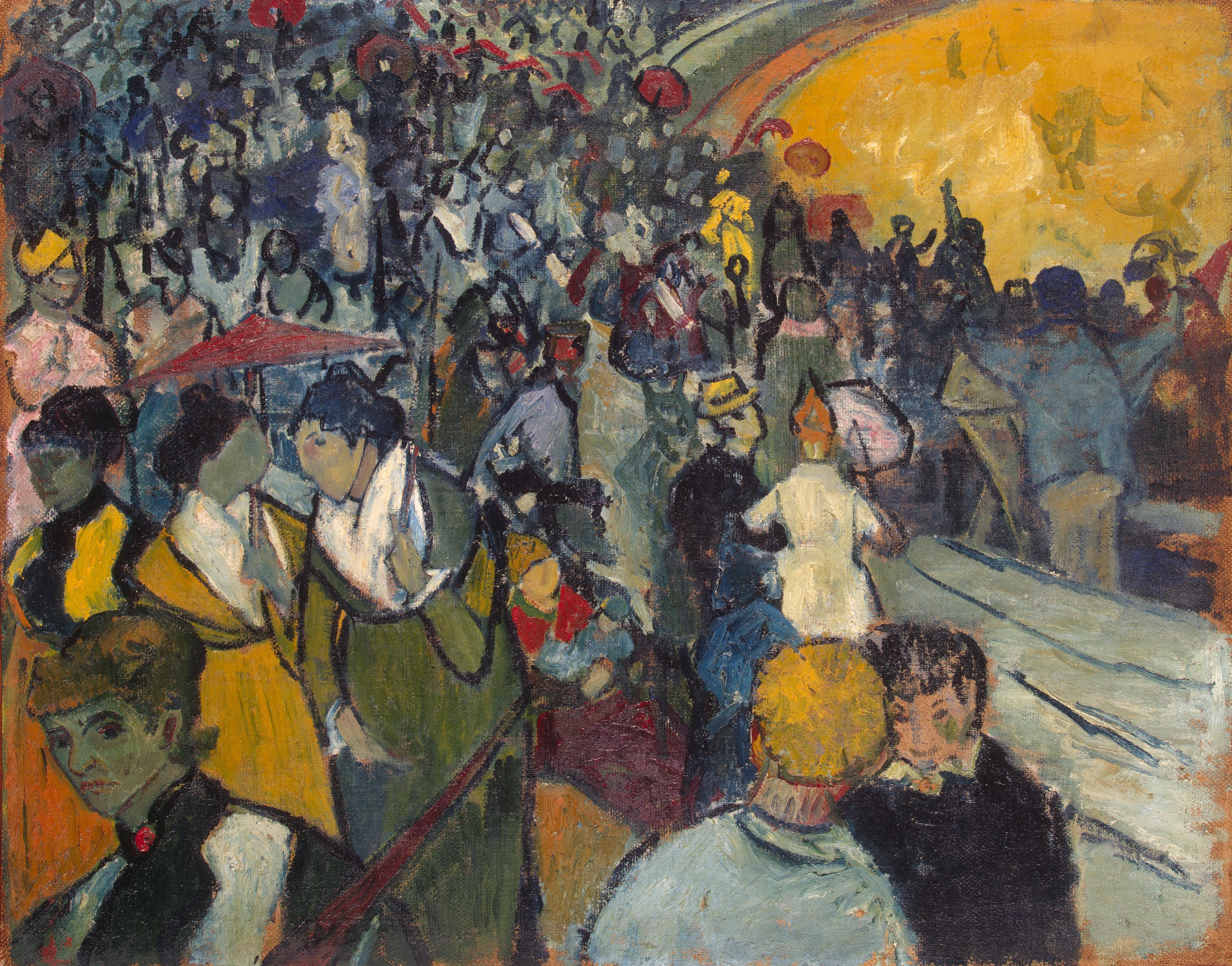 pintura Espectadores En La Arena En Arles - Vincent Van Gogh