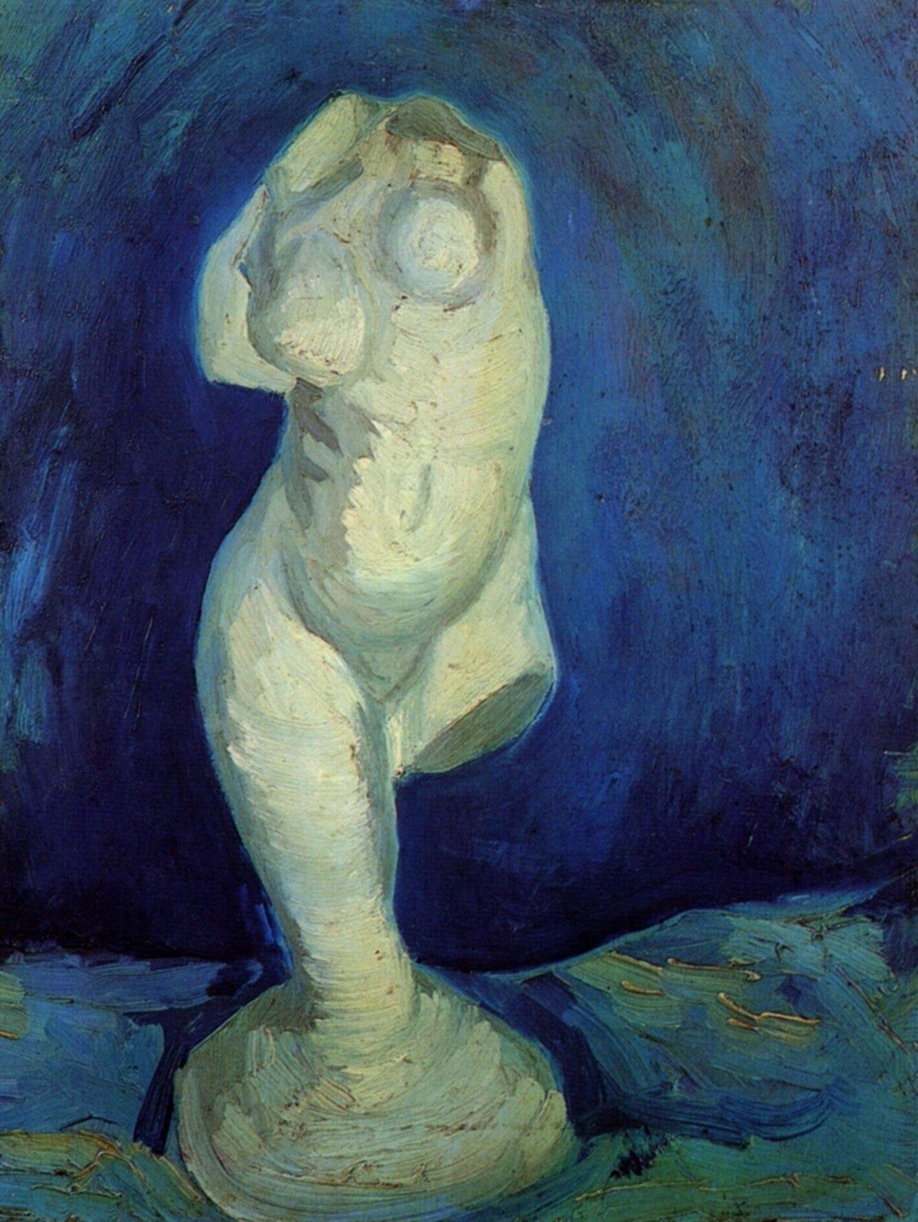 pintura Estatuilla De Yeso De Un Torso Femenino - Vincent Van Gogh