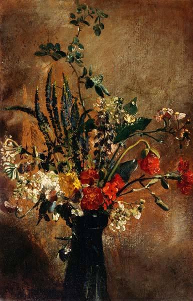 pintura Estudio De Flores En Un Vaso De Jacinto - John Constable