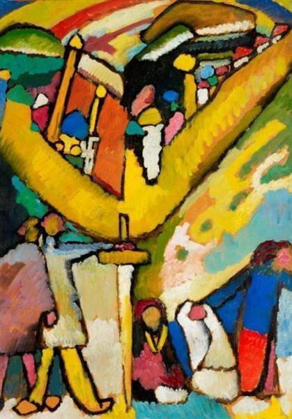 pintura Estudio De Improvisación 8 - Wassily Kandinsky