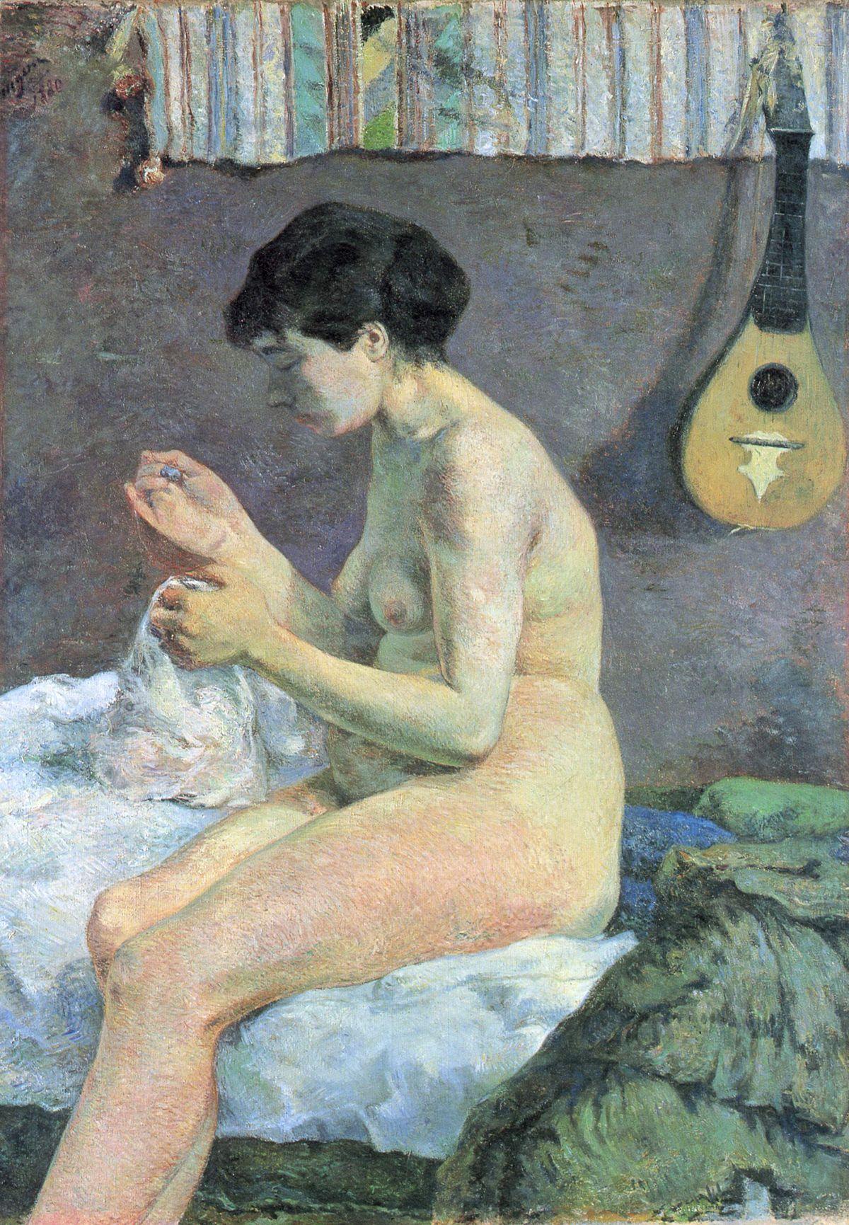 pintura Estudio De Una Costura Desnuda De Suzanne - Paul Gauguin