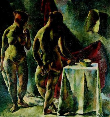 pintura Estudio de desnudos - Aba