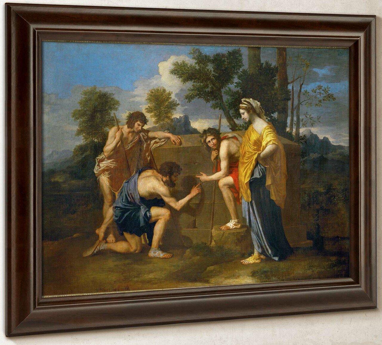 pintura Et in Arcadia ego (Los Pastores Arcadianos) - Nicolas Poussin