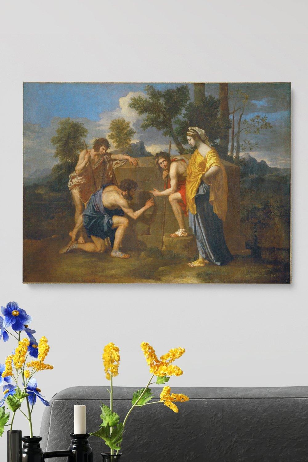 pintura Et in Arcadia ego (Los Pastores Arcadianos) - Nicolas Poussin