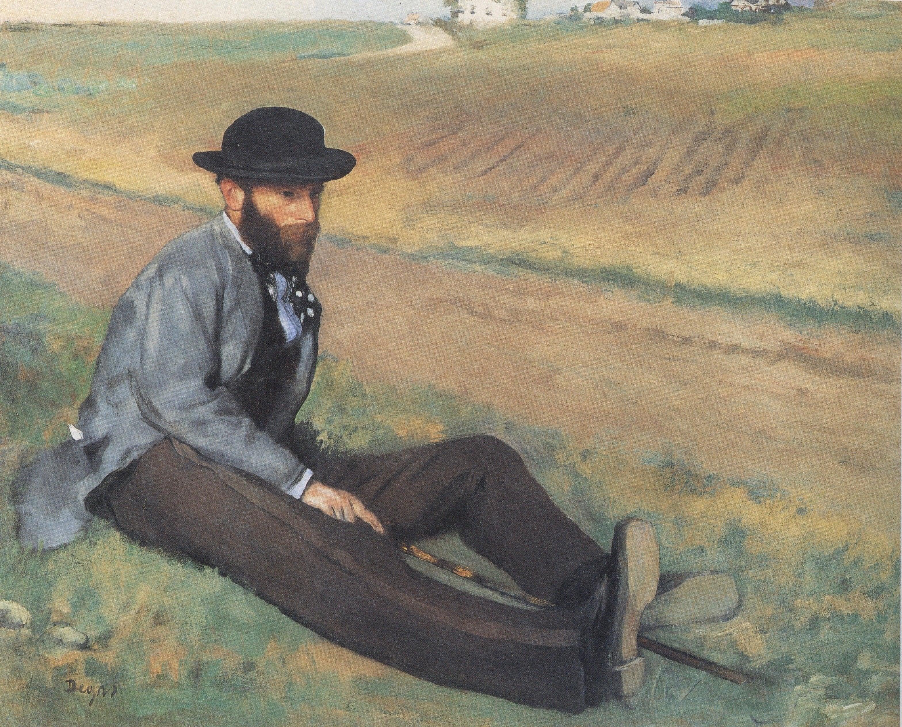 pintura Eugene Manet - Edgar Degas