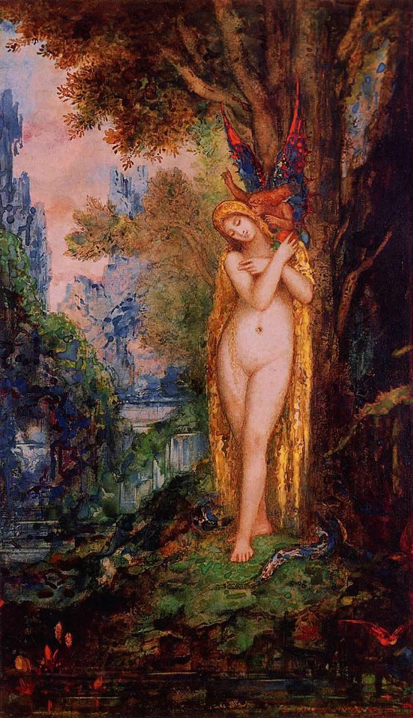 pintura Eva - Gustave Moreau