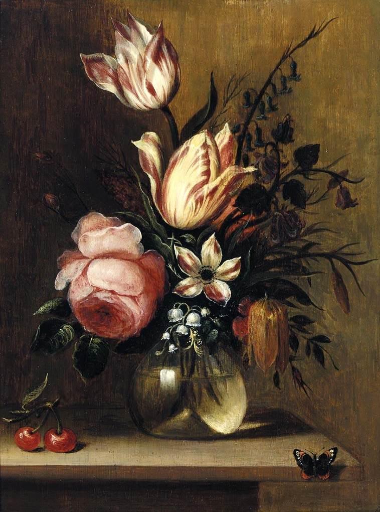 pintura Flores En Un Florero - Hans Gillisz. Bollongier