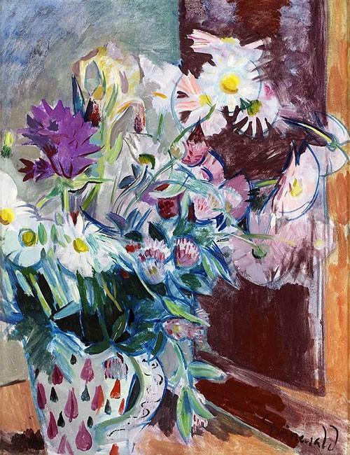 pintura Flores En Un Tarro - Isaac Grunewald