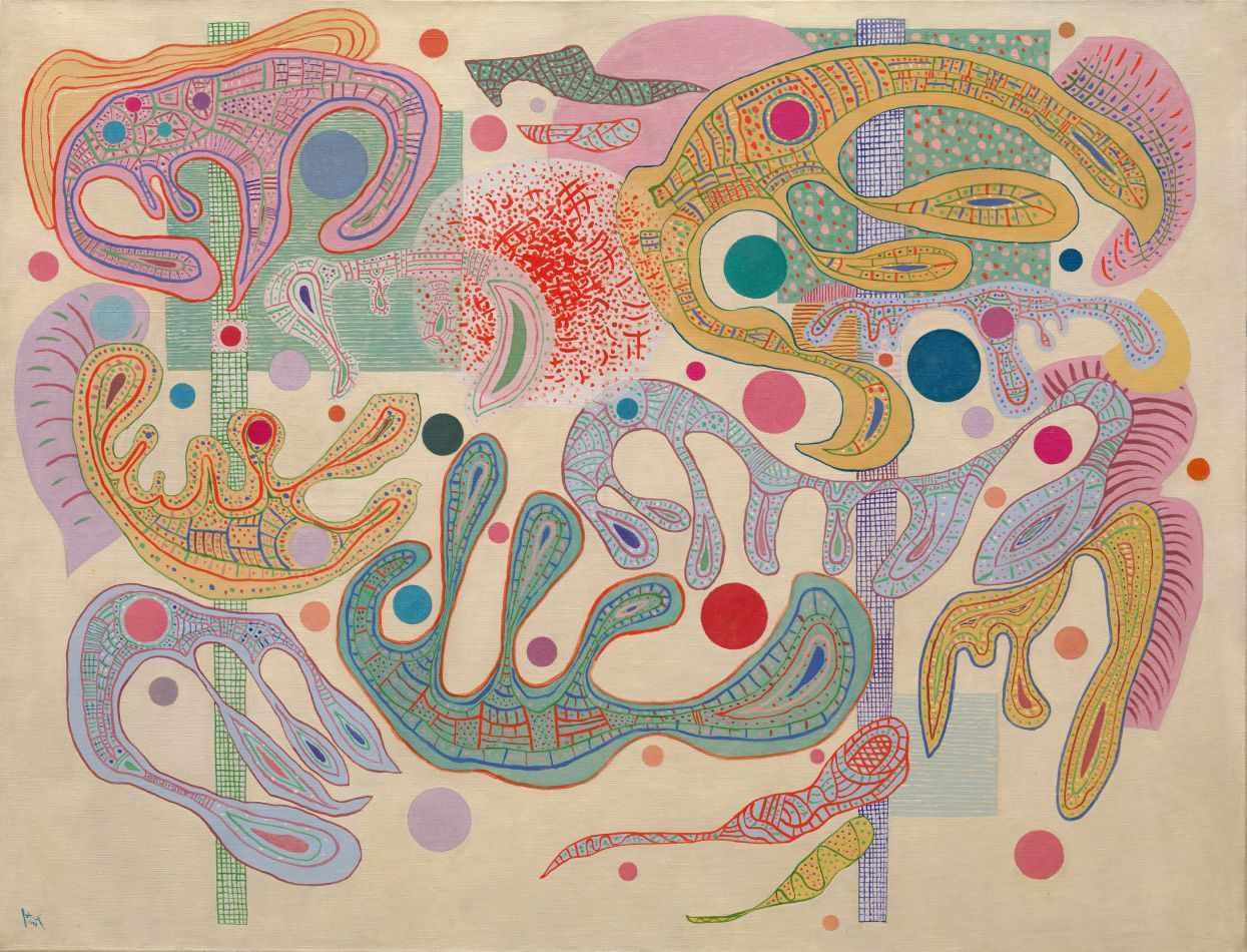 pintura Formas caprichosas - Wassily Kandinsky