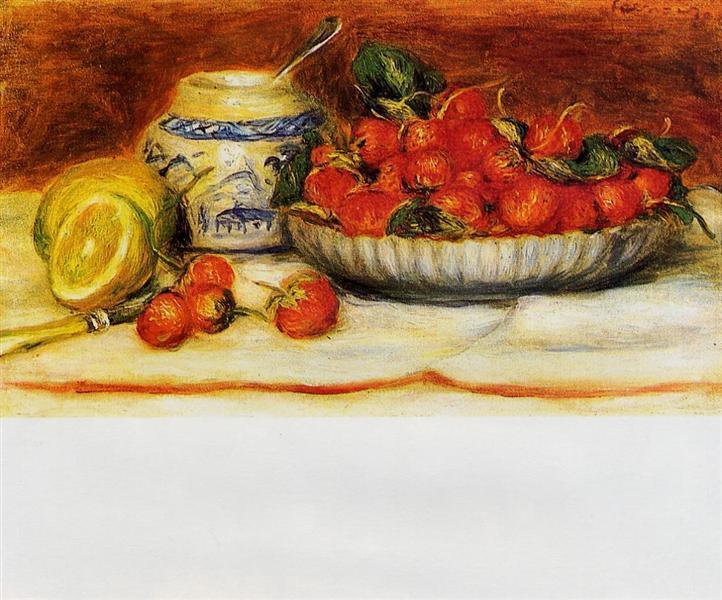 pintura Fresas - Pierre-Auguste Renoir
