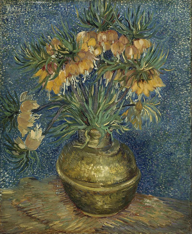 pintura Fritillaries En Un Jarrón De Cobre - Vincent Van Gogh